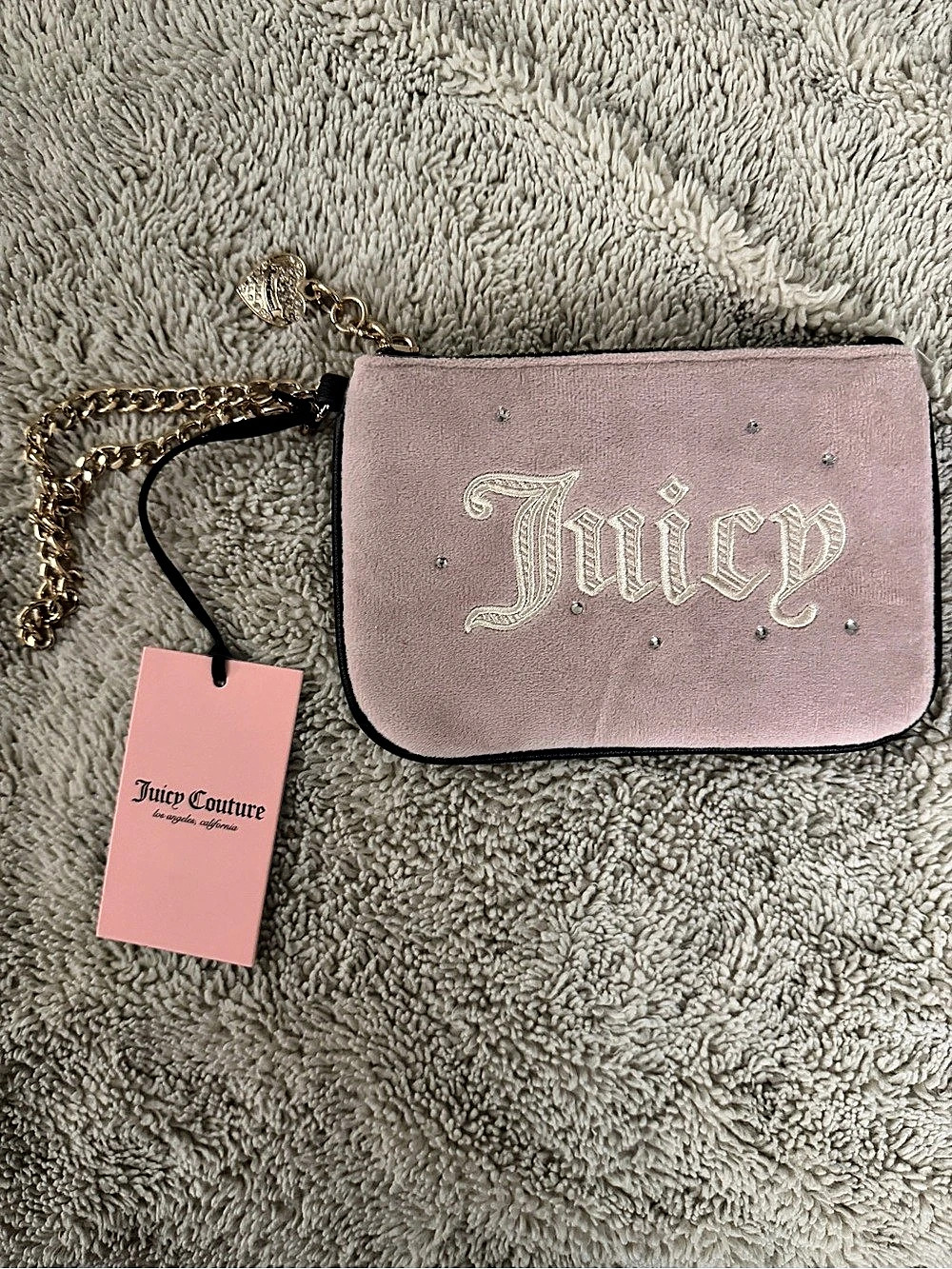 Juicy Couture Heritage Pouch Set Crossbody Bag Pink NWT